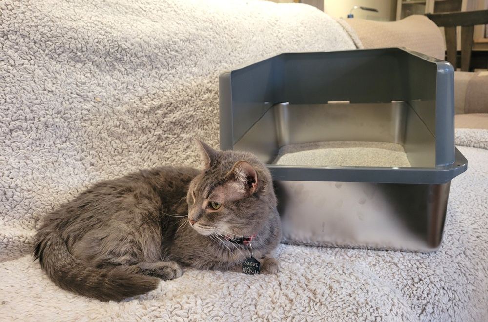 iPrimio Stainless Steel Enclosed Litter Box